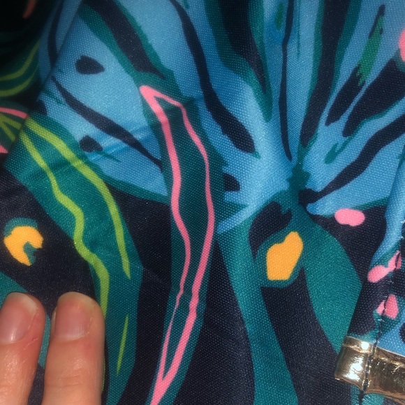 Lilly Pulitzer Low Tide Navy Catty Purrsonality GWP Weekender Bag - Picture 3 of 16